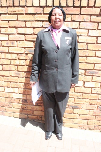 Sister Josey Nonkonyana the initiator for the idea behind the project.