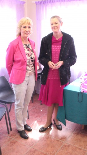 Anette Simenton, a member and breast cancer survivor and Cherry Hart, a breast cancer survivor.Both ladies have had a mastectomy.