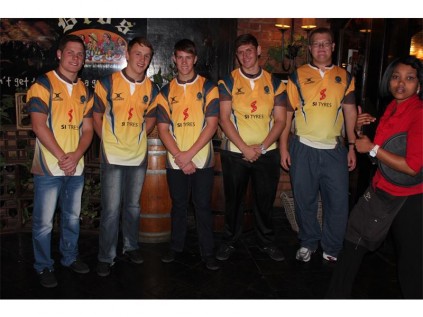 Under 16s: Gernieu du Preez (16), Chandre Pretorius (16), Wynand Pretorius (16), Matthew Germishuizen (16) and Stefan Swart (16).