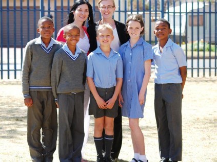 NEXT ROUND: The following five athletes qualified to run in the D6 championships on August 29. " We are very proud of them, says Kenton Primary of: Front: Kabelo Meje, Anele Gumede, Ethan Jordaan, Michaela Kriel and Orin Mopeli; back: Mrs N Bowen and Ms M Poynter (coaches).