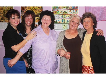 JOYOUS: Ursula Pretorius, Cassandra Labuschagne, Sandra Labuschagne, Heather Pereira and Mavis Read.