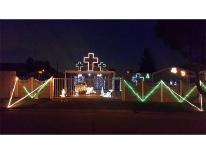 LIGHT UP CHRISTMAS: Another beautifully decorated house at 3 Groendoring Street, Mayberry Park.