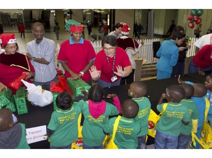 GIFTS FOR ALL: The children were showered with gifts to make their Christmas extraordinary.