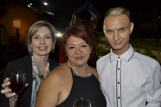 Theresa Calitz, Candice Fok and Anthony Boyd