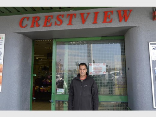GRATEFULL: Store manager at Crestview Spar, Maverick Mohangi, is thankful for all the professional help they received from the SAPS and Metro Police who made all the arrests as well the SOG and CPS, who assisted the police.