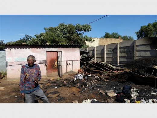 DESTITUTE: Mr Edward Prentjies lost all of his possessions in the fire.