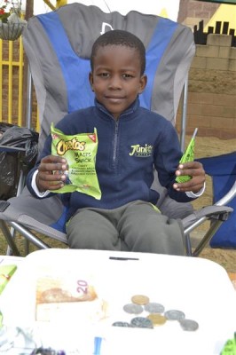 Snacks and chips were on Blessing Nsofu's menu.