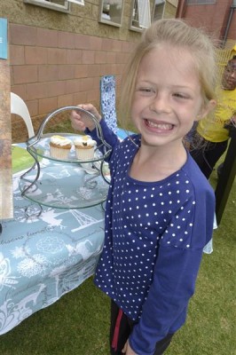 All Micaela Addnit's cupcakes sold out in a jiffy.