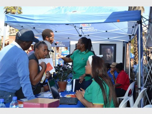 HUMAN SETTLEMENT: Ekurhuleni human settlement officials having a question and answer session at the service delivery open day in Vosloorus.