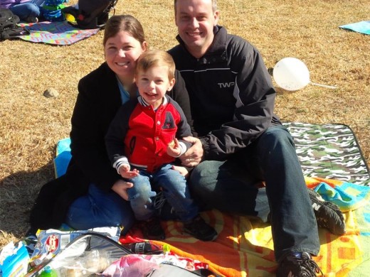 FAMILY FUN: James, Dawn and Paul van der Byl enjoying their picnic and some quality family time together at the Father's Day picnic hosted by Creative Academy at Jackson Dam.