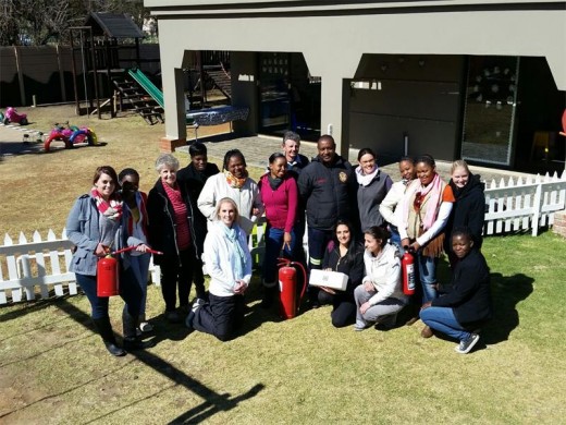 READY TO LEARN: The Creative Academy team stand with Tefo Qothelo (Ekurhuleni trainer).