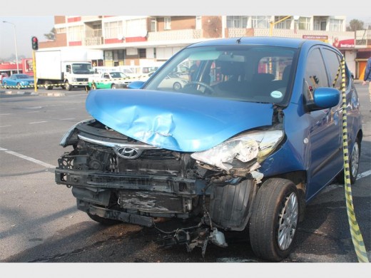 WRITE-OFF: The Hyundai i10 which Lorraine Mullany was driving when the collision occurred.