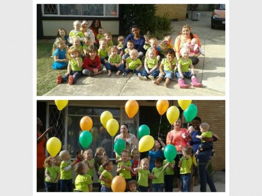PARTYJIE: Beertjieland Dagsorg Randhart se kleuters het ballonne laat gaan vir hulle Lentedag partytjie. Vir meer inligting oor Beertjieland Dagsorg Randhart besoek hul Facebook bladsy.
