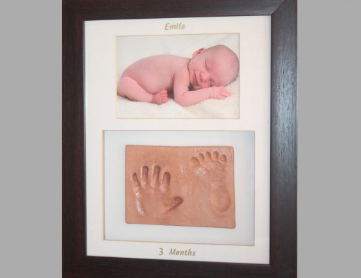 HAND AND FOOTPRINTS: Some of the products that Lynn makes out of clay.