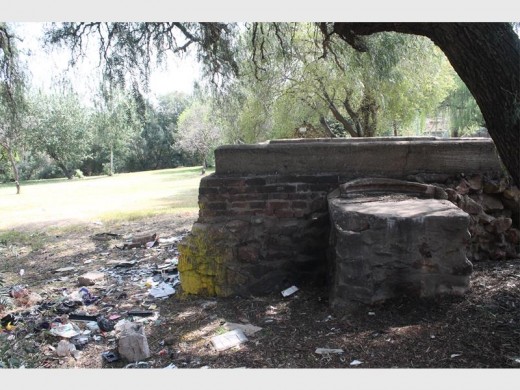 RUBBISH: Scattered household and discarded electronic goods are dumped around and inside the old water pump at Pear Park.