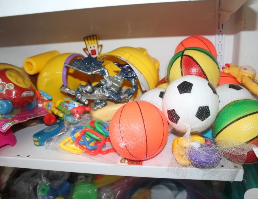 COLOURFUL TOYS: A wide variety of toys are on sale.