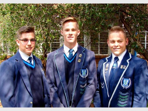 ONDER-18 SPELERS: Imre Hanekom (links), Armand Steyn en Ricky Steenkamp.