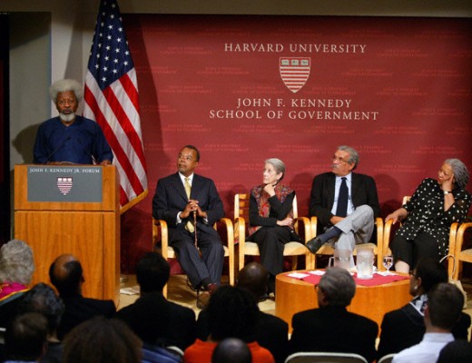 Nadine Gordimer at Harvard University with Toni Morrison and Wole Soyinka Image by © Rick Friedman/Rick Friedman Photography/Corbis