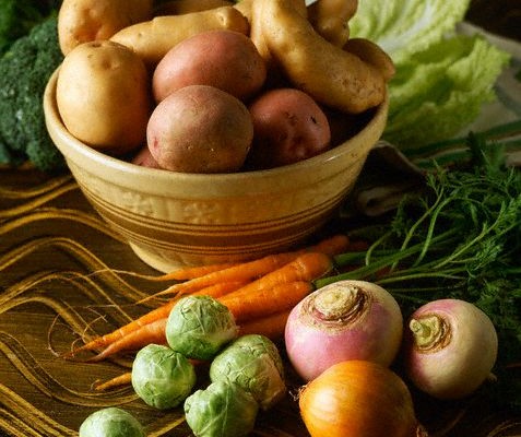 Root Vegetables, Turnips and Brussels Sprouts