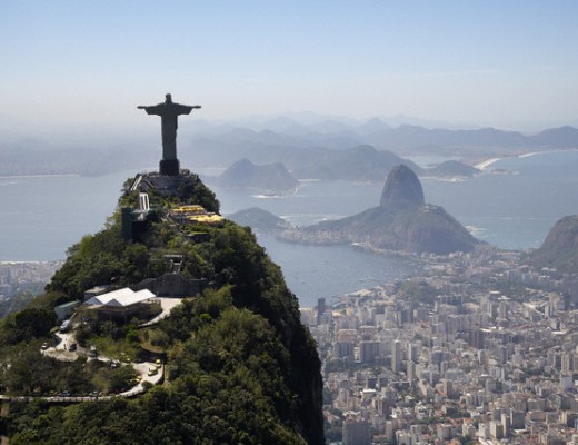 Rio de Janeiro and Christ the Redeemer --- Image by © Imageplus/Corbis