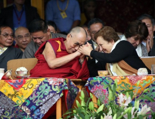 Nobel Laureates meet Tibetan spiritual leader the Dalai Lama