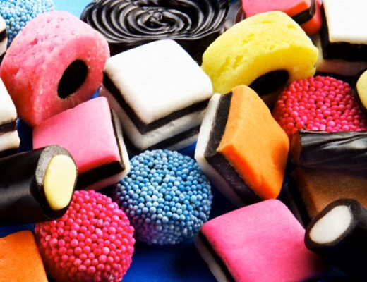 24 May 2007 --- Liquorice sweets (Liquorice Allsorts) --- Image by © Foodfolio/the food passionates/Corbis