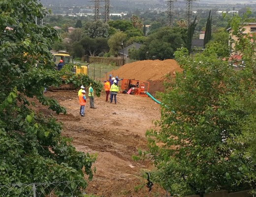 TRYING THEIR BEST: They are still looking for a way to repair it.