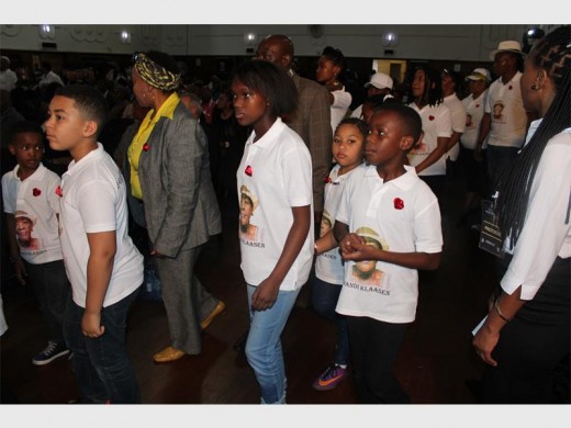 The late Thandi Klaasen's family entering Germiston City Hall, where the memorial service was held on Wednesday, January 25.